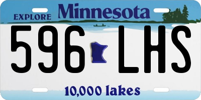 MN license plate 596LHS