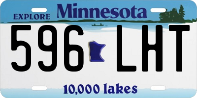 MN license plate 596LHT