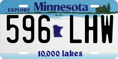 MN license plate 596LHW
