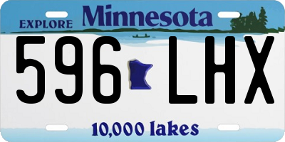 MN license plate 596LHX