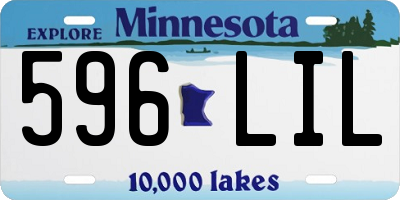 MN license plate 596LIL