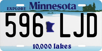 MN license plate 596LJD