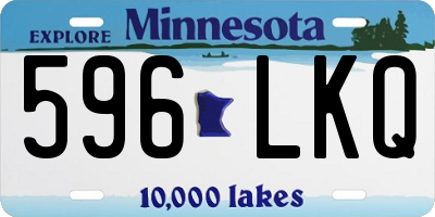 MN license plate 596LKQ