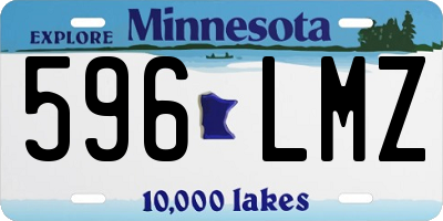 MN license plate 596LMZ