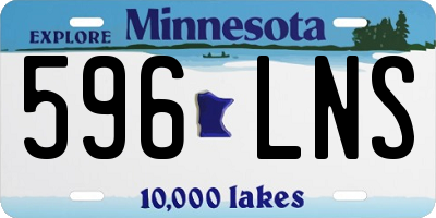 MN license plate 596LNS