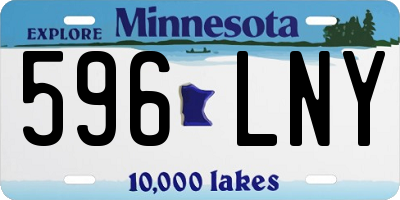 MN license plate 596LNY