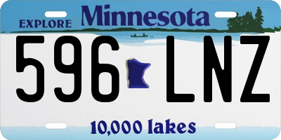 MN license plate 596LNZ