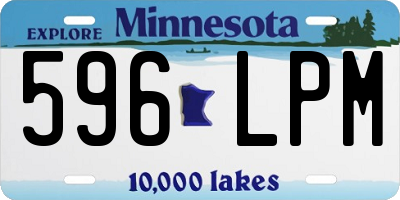 MN license plate 596LPM