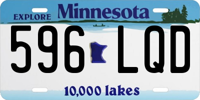 MN license plate 596LQD