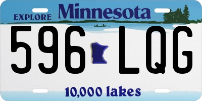 MN license plate 596LQG