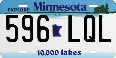 MN license plate 596LQL