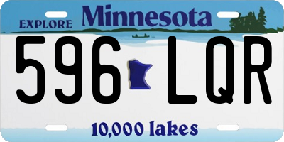 MN license plate 596LQR