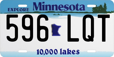 MN license plate 596LQT