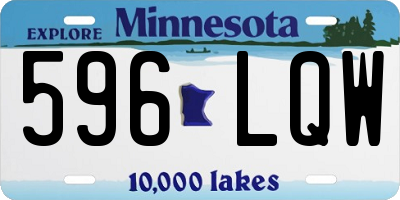 MN license plate 596LQW