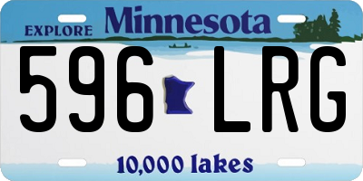 MN license plate 596LRG