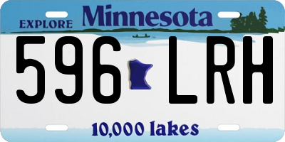 MN license plate 596LRH