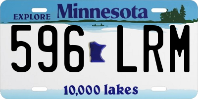MN license plate 596LRM