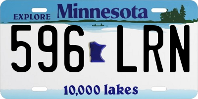 MN license plate 596LRN