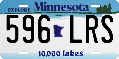 MN license plate 596LRS