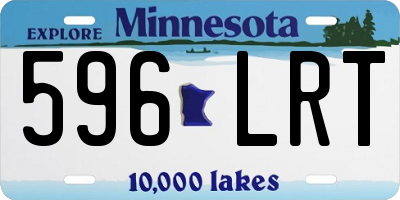 MN license plate 596LRT