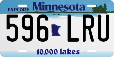 MN license plate 596LRU