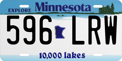 MN license plate 596LRW