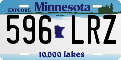 MN license plate 596LRZ
