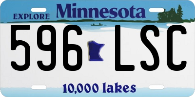 MN license plate 596LSC