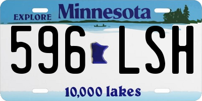 MN license plate 596LSH
