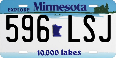 MN license plate 596LSJ