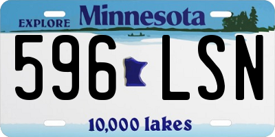 MN license plate 596LSN