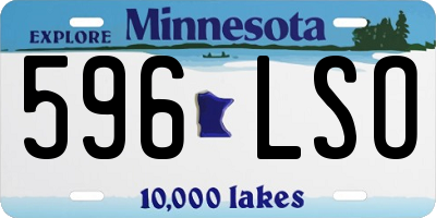 MN license plate 596LSO