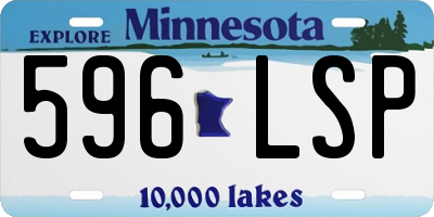 MN license plate 596LSP