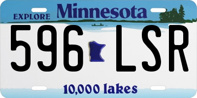 MN license plate 596LSR