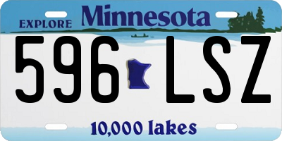 MN license plate 596LSZ