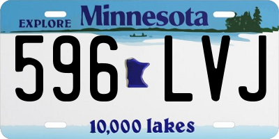 MN license plate 596LVJ