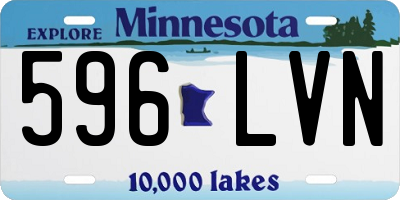 MN license plate 596LVN