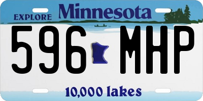 MN license plate 596MHP