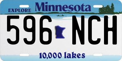 MN license plate 596NCH