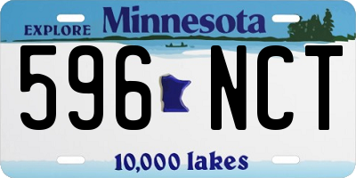 MN license plate 596NCT