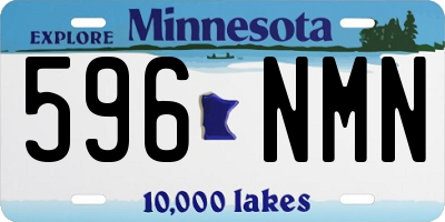MN license plate 596NMN
