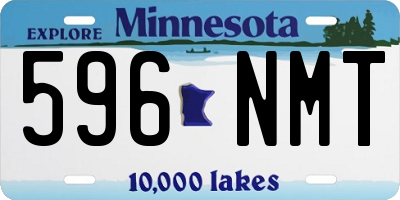 MN license plate 596NMT