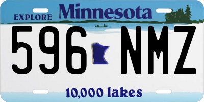 MN license plate 596NMZ