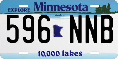 MN license plate 596NNB