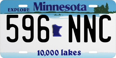 MN license plate 596NNC