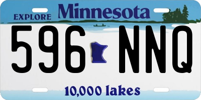 MN license plate 596NNQ