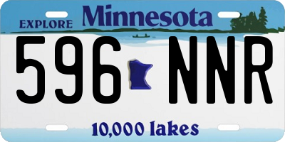 MN license plate 596NNR