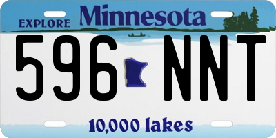 MN license plate 596NNT