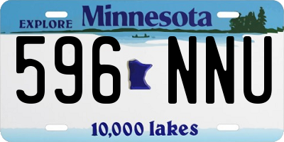 MN license plate 596NNU