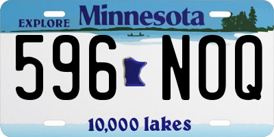 MN license plate 596NOQ